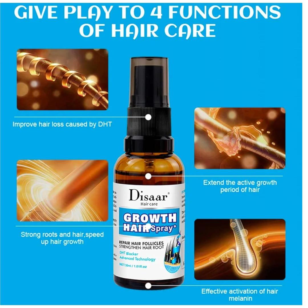 Growth hair oil spray