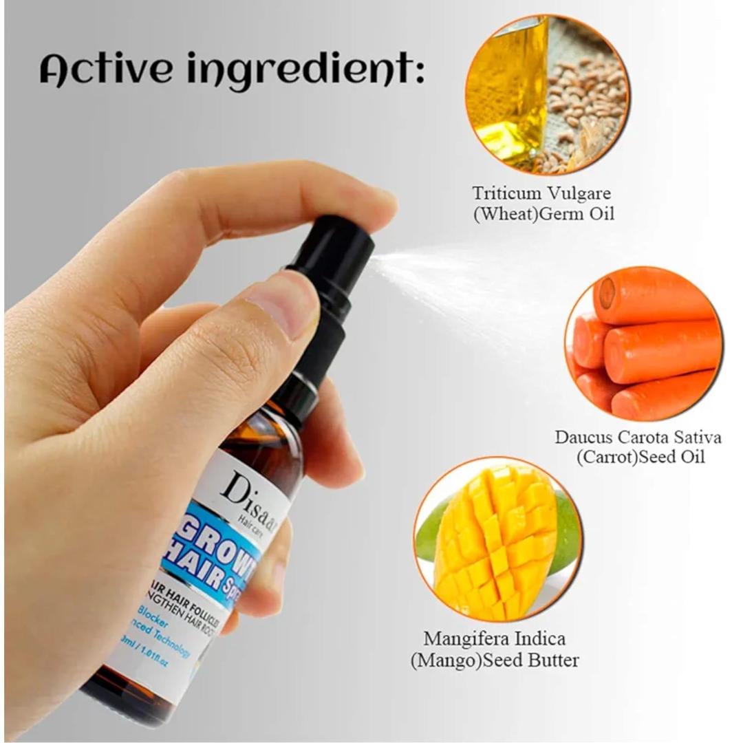 Growth hair oil spray